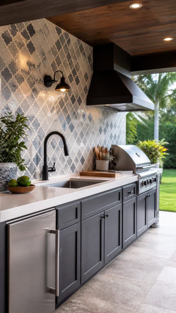 Create an Affordable Backsplash with Creative Materials