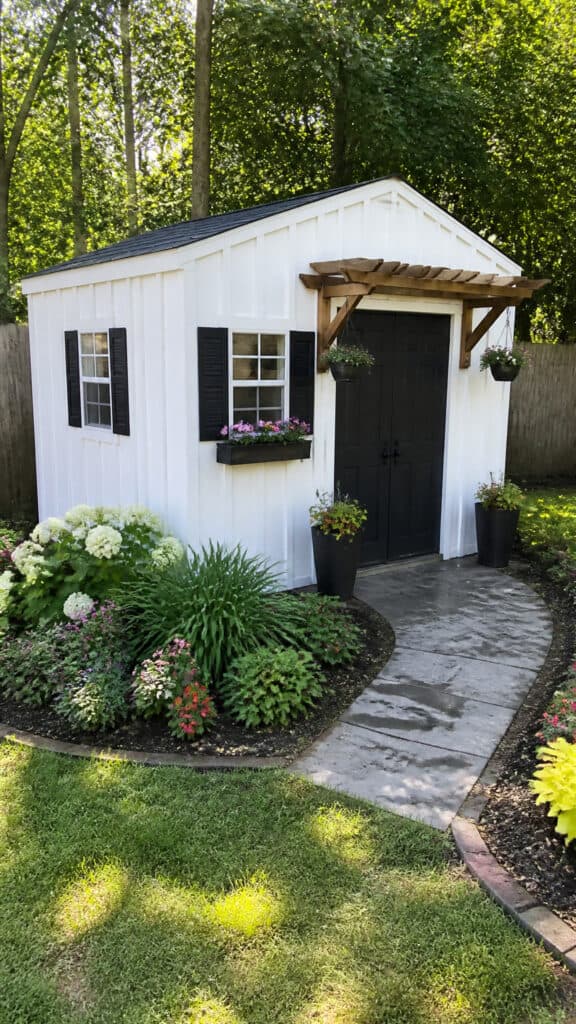 Dress Up a Basic Storage Shed with Exterior Upgrades
