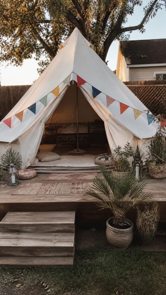Transform a Large Tent into a Semi-Permanent Structure
