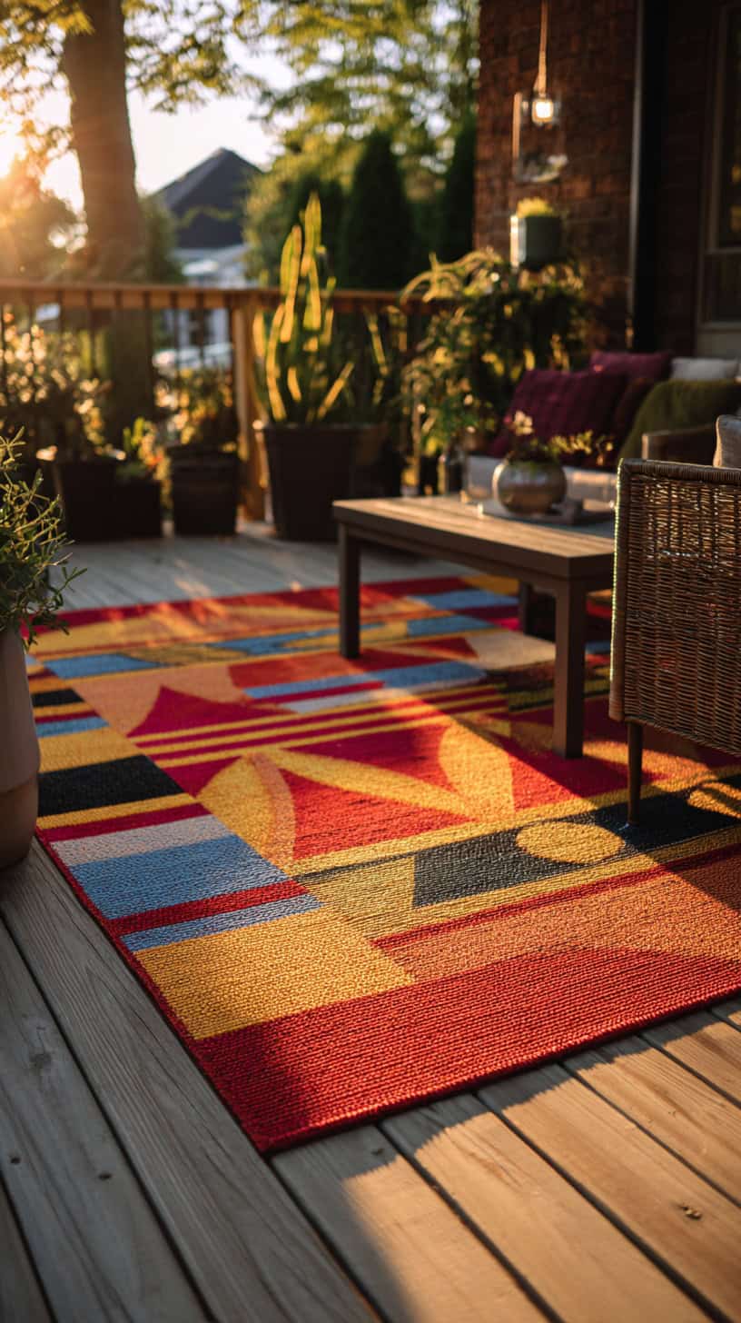 Cozy Outdoor Rug Setup - Image 4