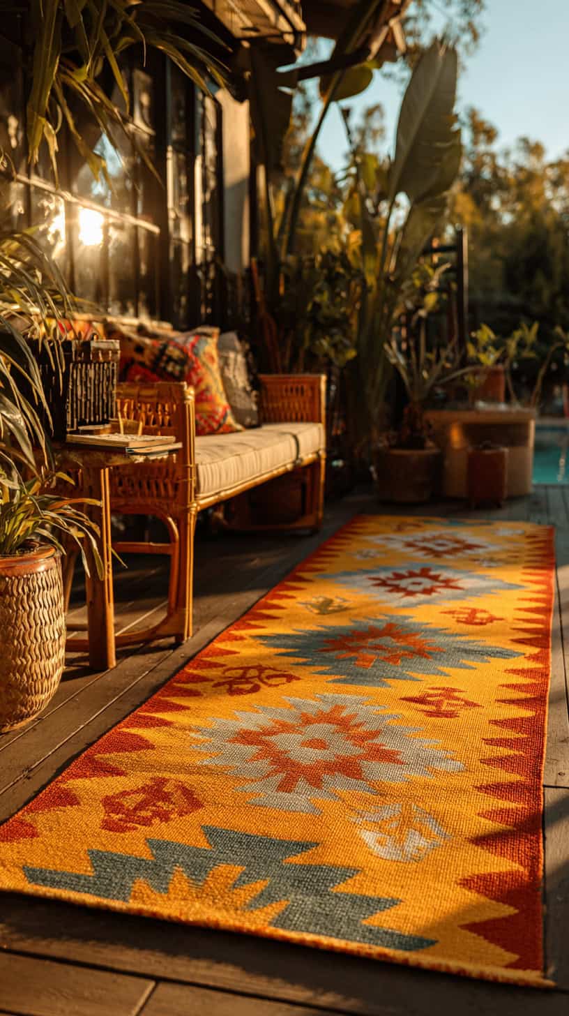 Cozy Outdoor Rug Setup - Image 1