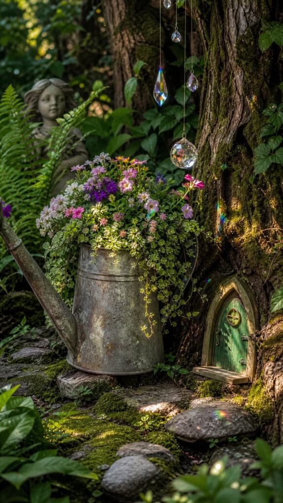Whimsical Garden Art and Decorative Touches