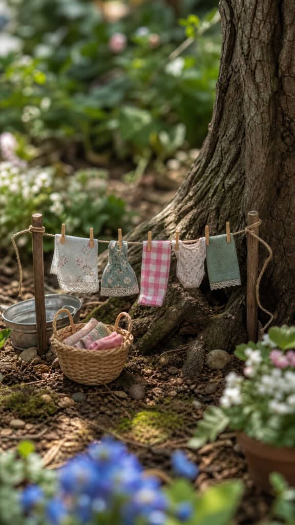 Miniature Clothesline Charm