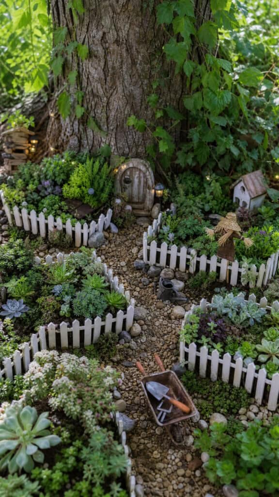 Miniature Garden Bed Borders