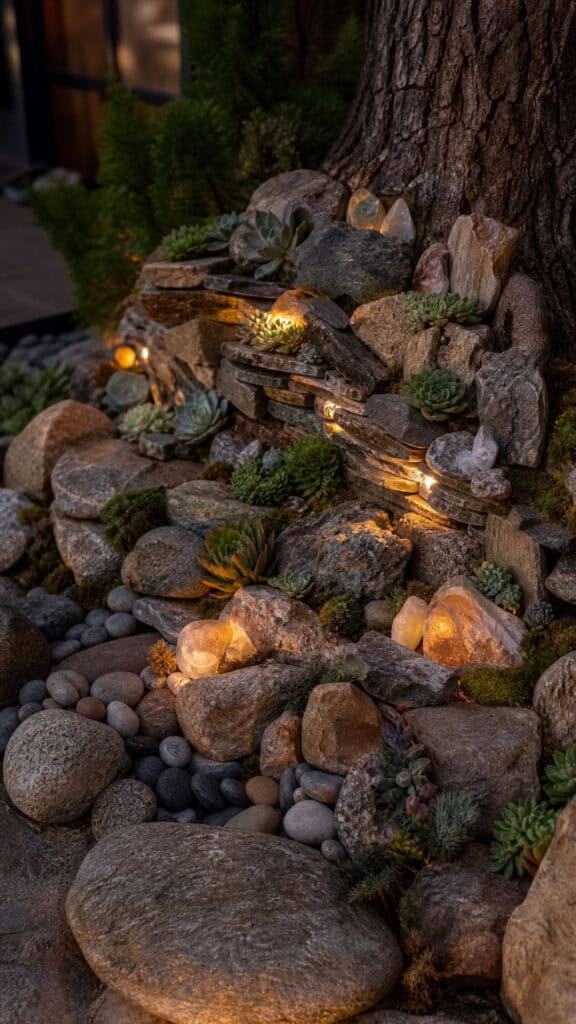 Rock Garden Accent Wall