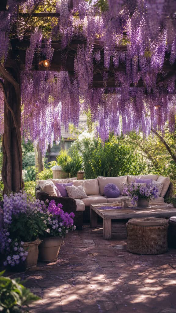 Climbing Wisteria Pergola