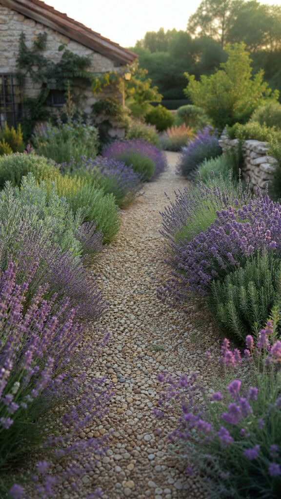 Meandering Gravel Paths With Herb Borders