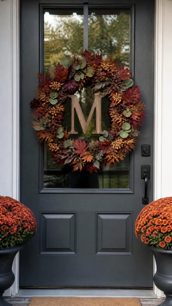 Elegant Monogram Door Hanger