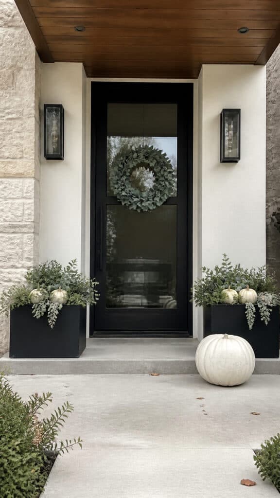 Modern Minimalist Fall Entrance