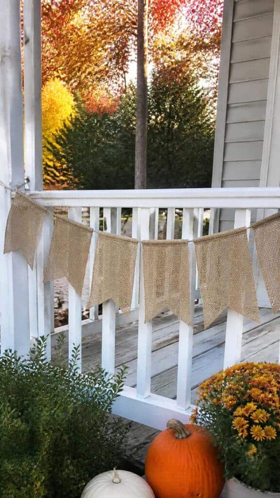 Burlap Banner with Fall Messages