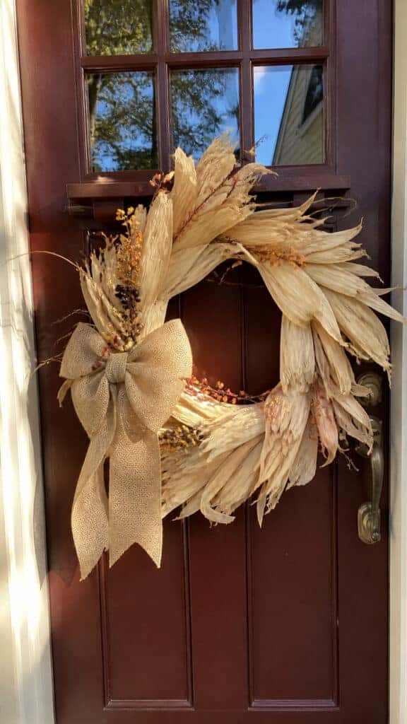 DIY Corn Husk Wreath