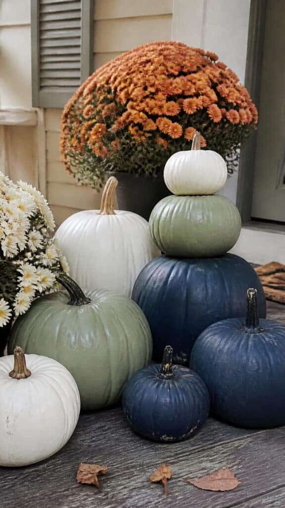 Painted Pumpkin Welcome Display