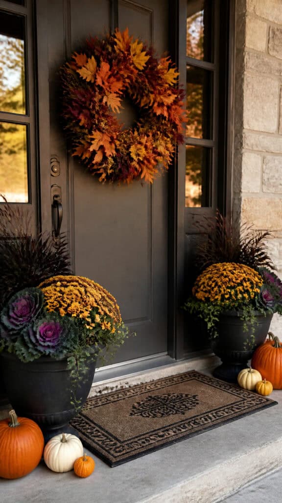 Start With a Statement-Making Front Door Display