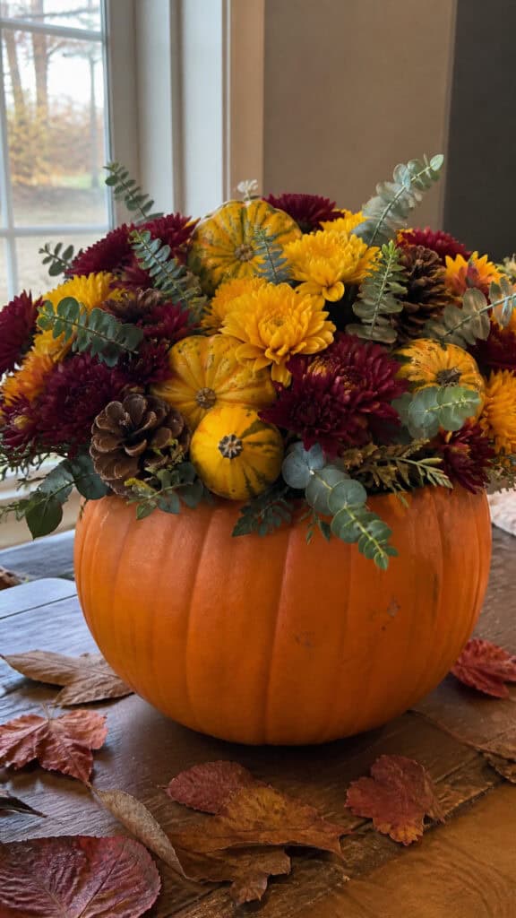 Pumpkin Planter Self-Contained Display
