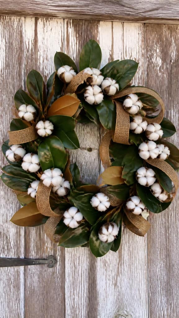 Magnolia Leaf and Cotton Farmhouse Charm