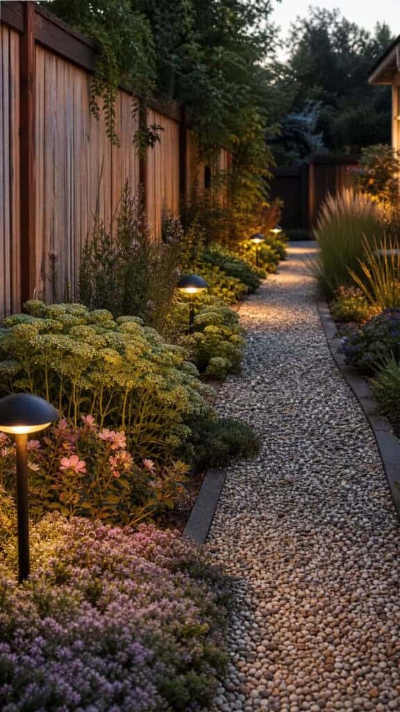 Pea Gravel Pathway With Border Plants