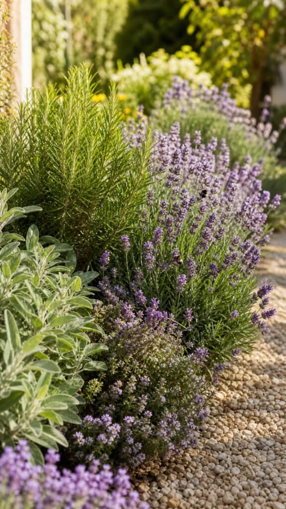 Add Meandering Herb Borders