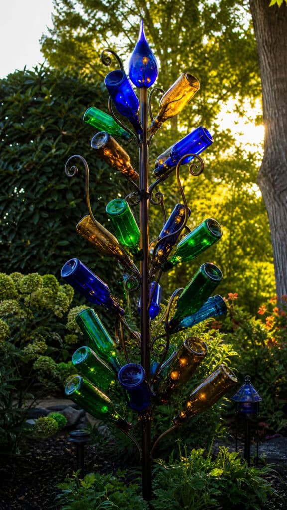 Bottle Tree Garden Totem