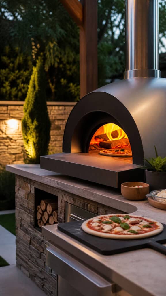Built-In Pizza Oven Feature