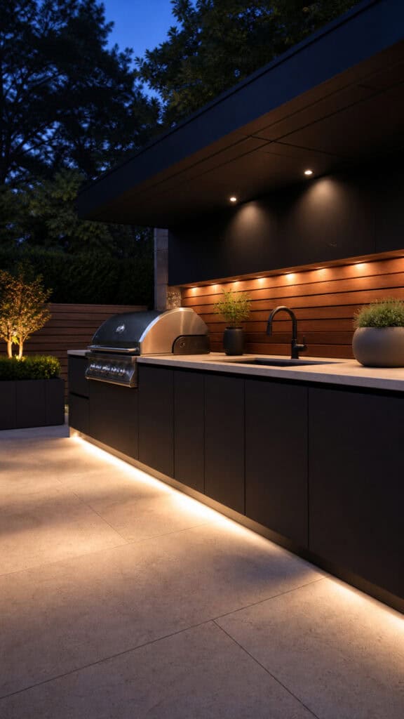 Minimalist Flat-Front Cabinetry