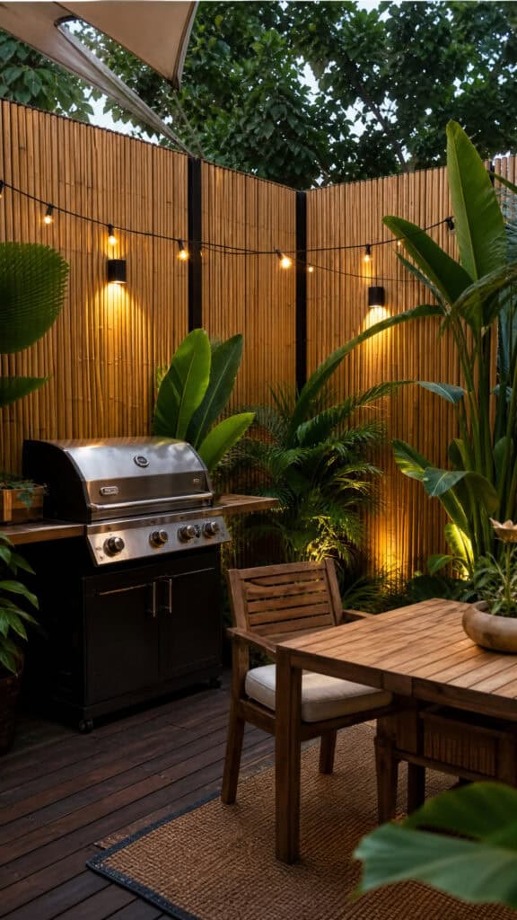 Add Privacy with Bamboo Screening
