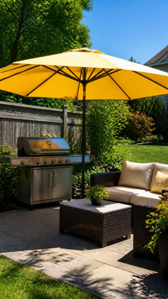 Create Shade with a Budget-Friendly Umbrella