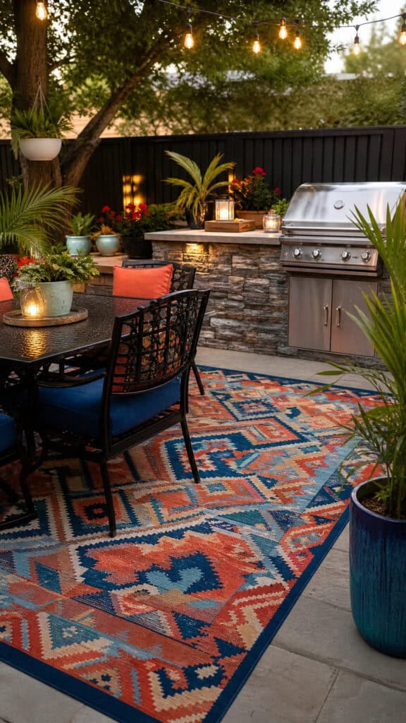 Use Outdoor Rugs to Define the Space