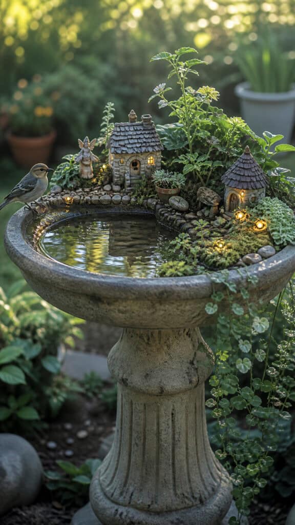 Fairy Garden Bird Bath