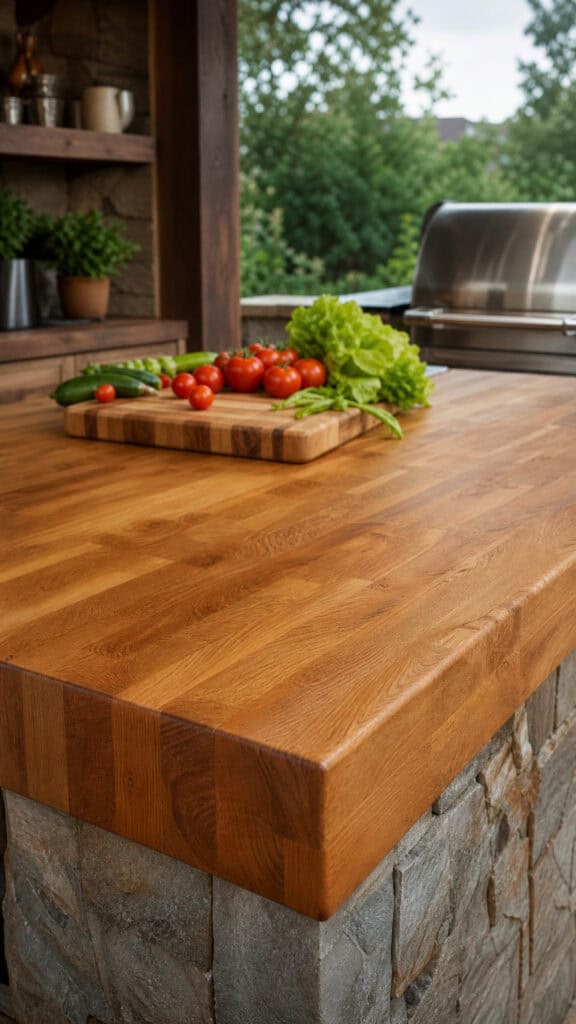 Butcher Block Prep Station