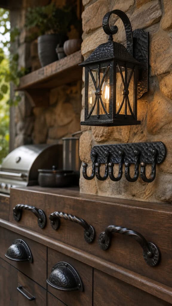 Wrought Iron Hardware and Fixtures