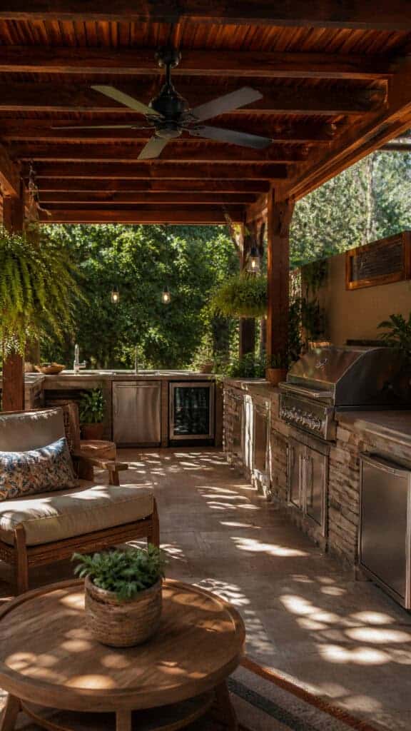 Covered Cooking Space