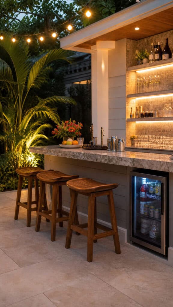Outdoor Bar and Beverage Station
