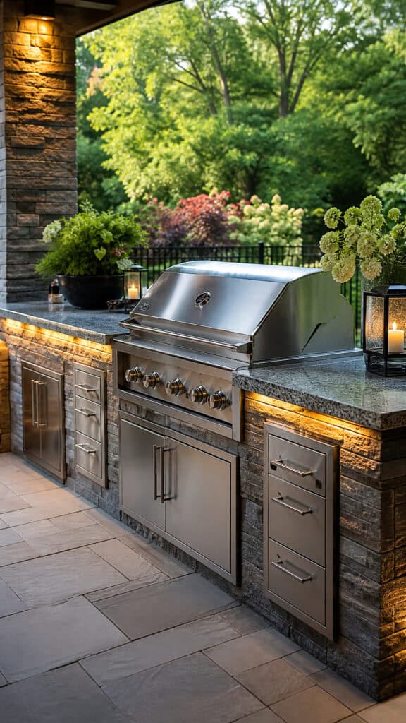 The Classic Built-In Grill Station