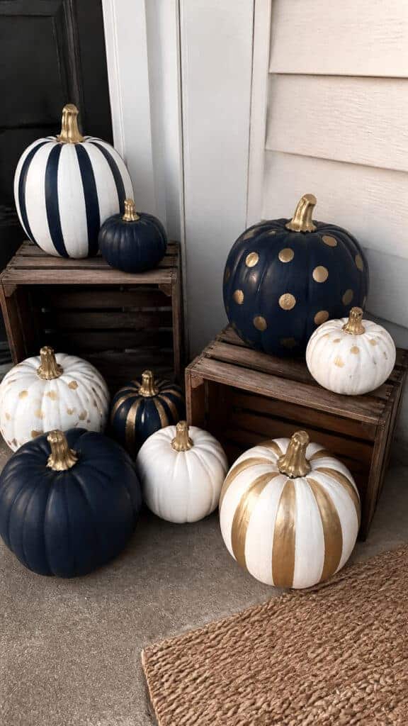 Painted Pumpkin Welcome Display
