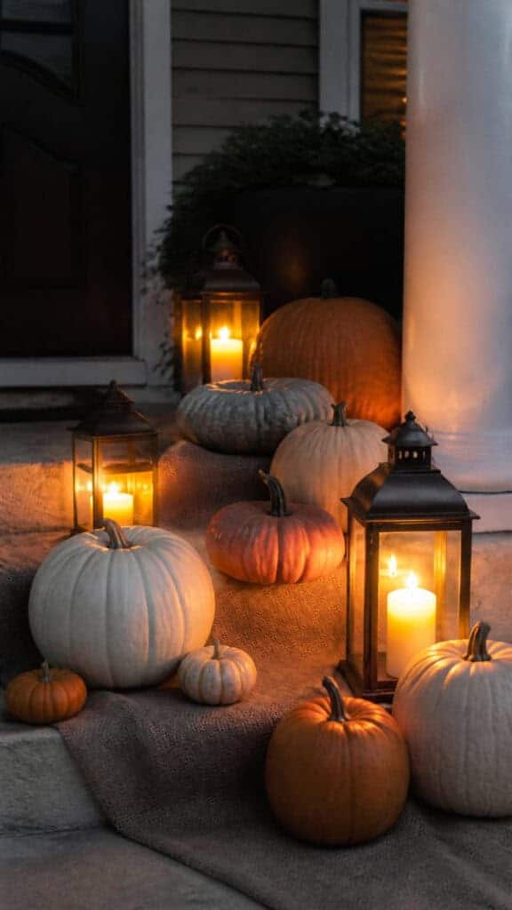 Pumpkin and Lantern Combination