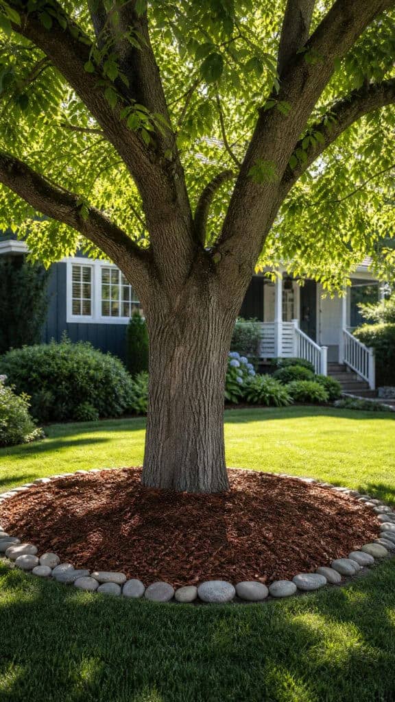 Balancing Textures Around Trees and Shrubs