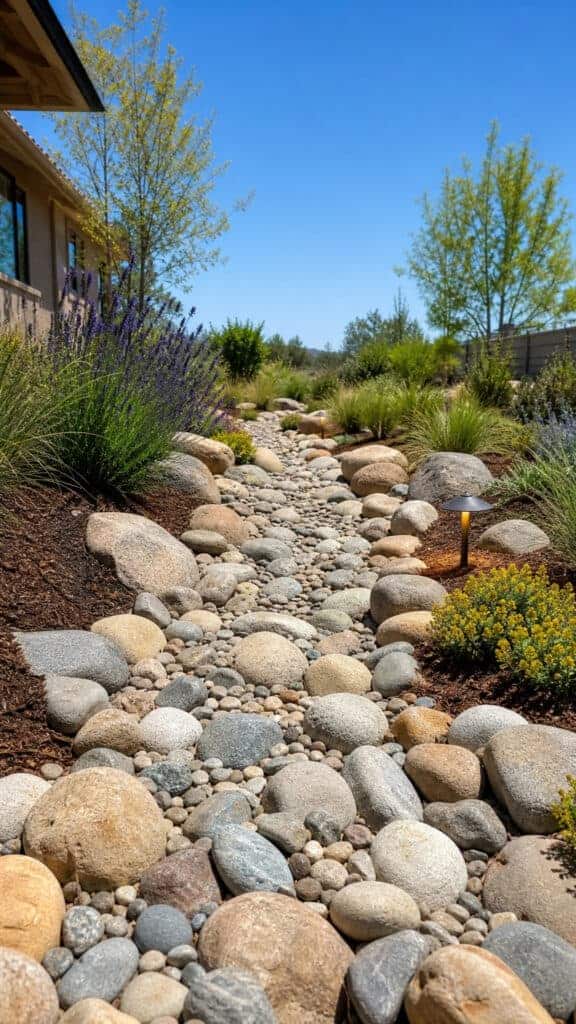 Water-Wise Landscaping with Strategic Material Placement