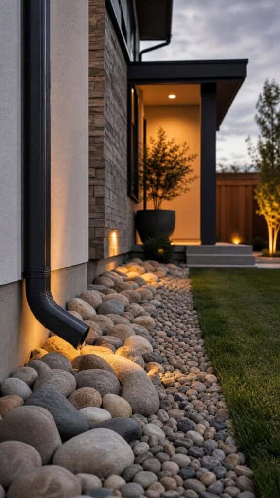 Create a Drainage Solution Around Downspouts