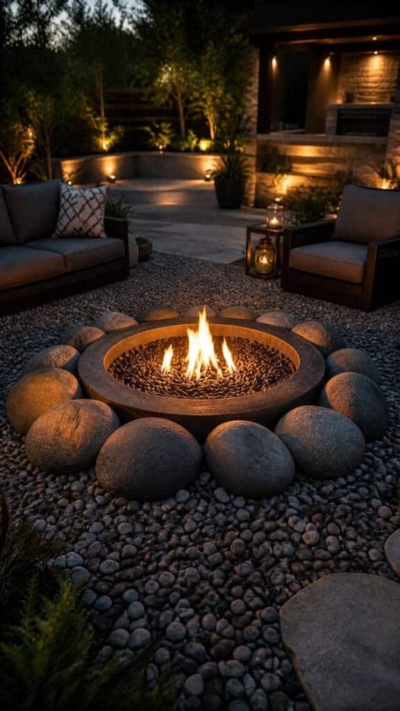 Design a Modern Fire Pit Surround