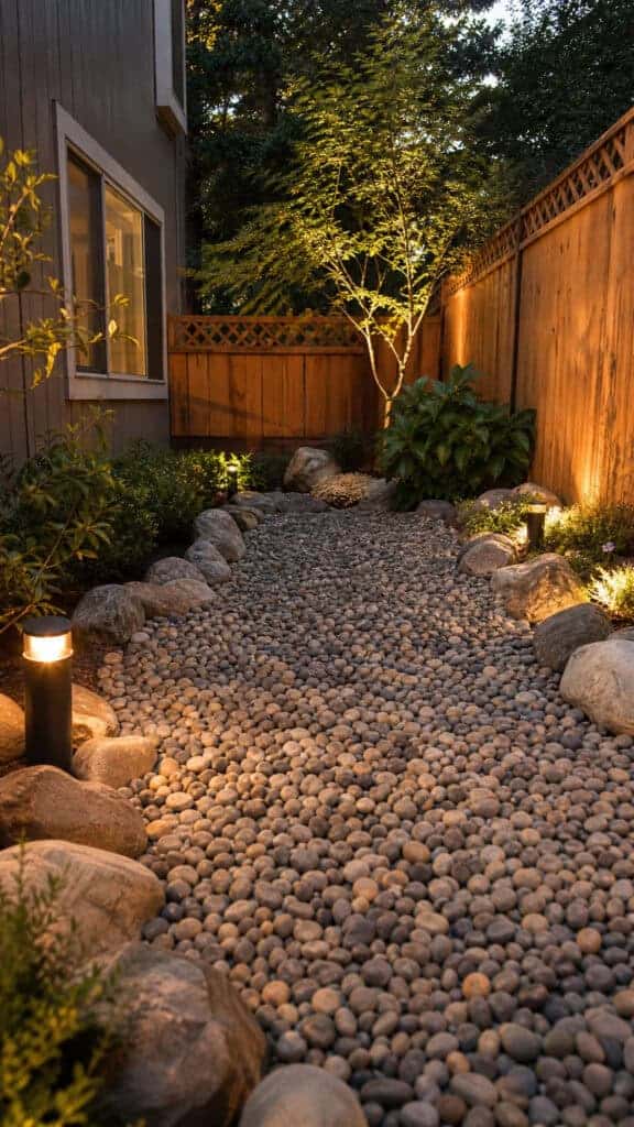 Design a River Rock Pet Area