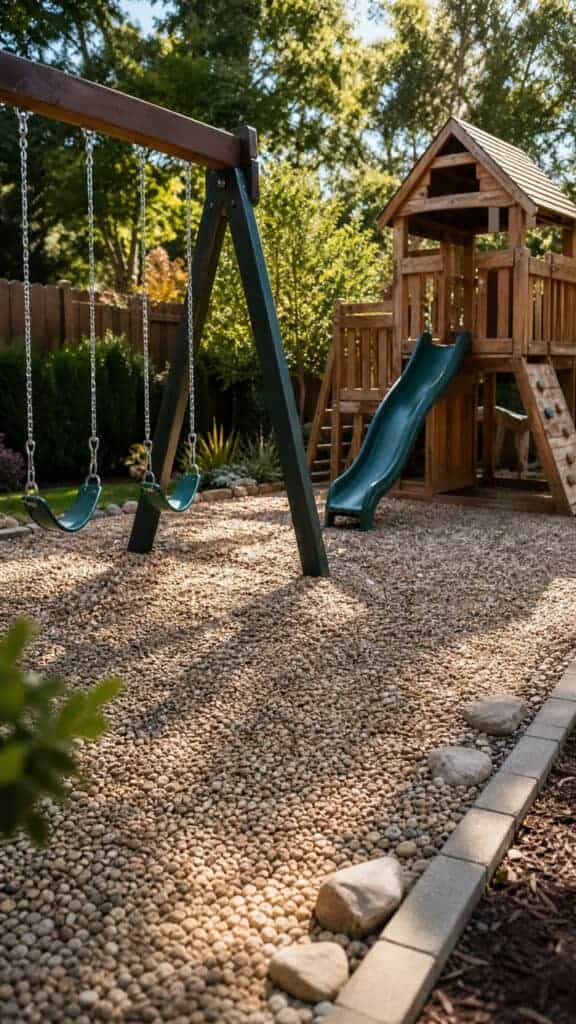 Build a River Rock Play Area Base