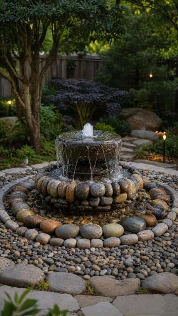 Create a River Rock Fountain Base
