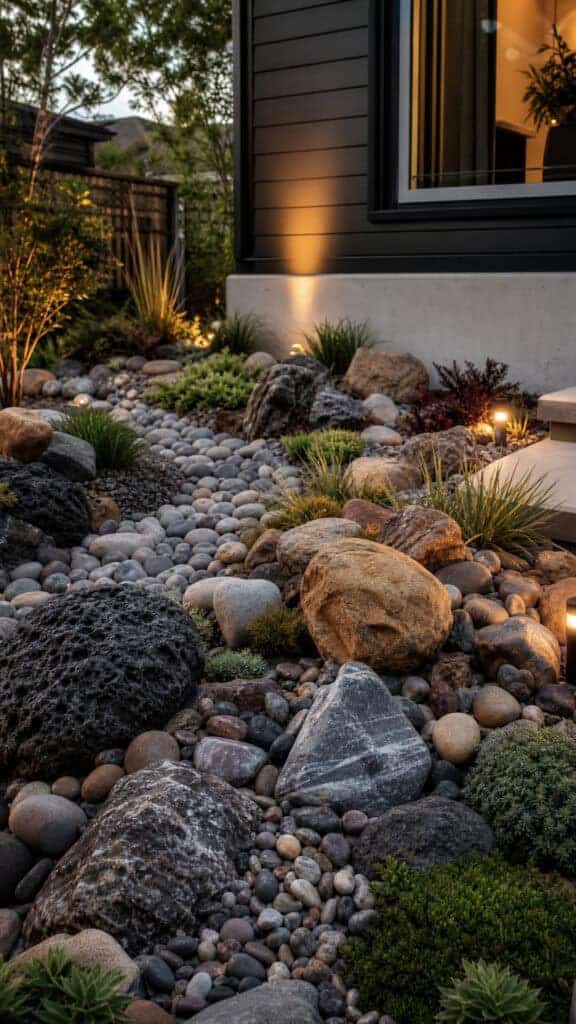 Mixed Texture Rock Garden