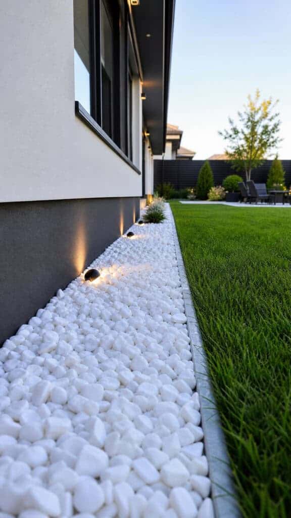 White Stone Minimalist Border