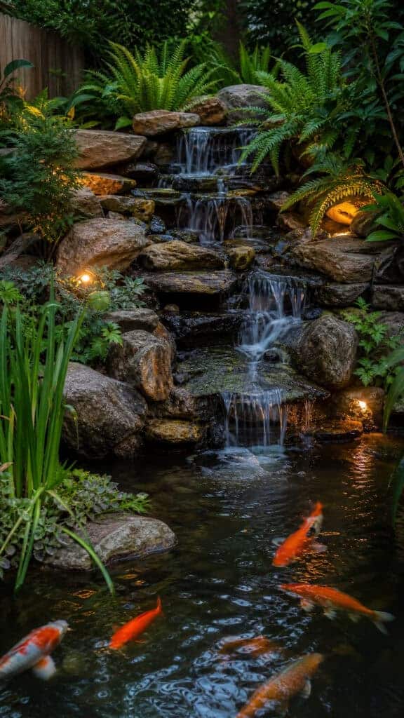 Water Features with Rock Accents