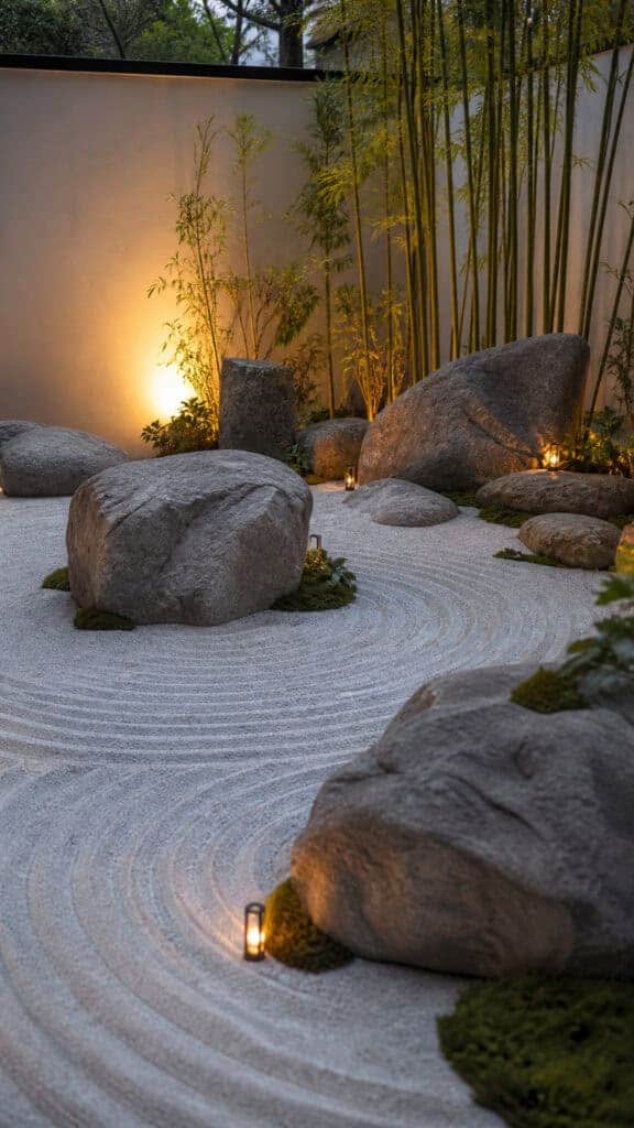 Zen-Inspired Rock Gardens and Meditation Spaces