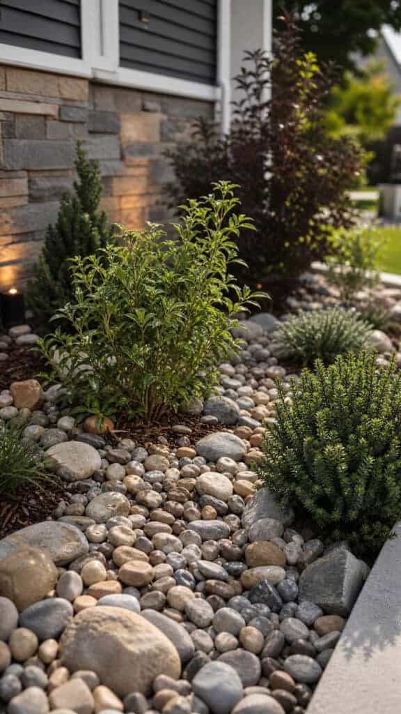 Rock Mulch For Easy Garden Maintenance