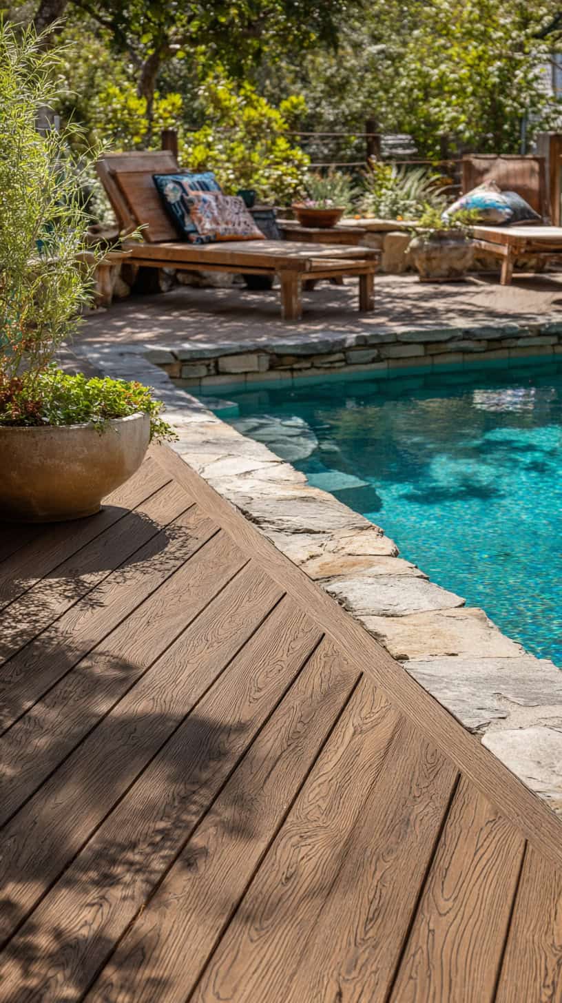 Rustic Pool Decks That Look Beautiful and Hold Up to Family Life - Image 2