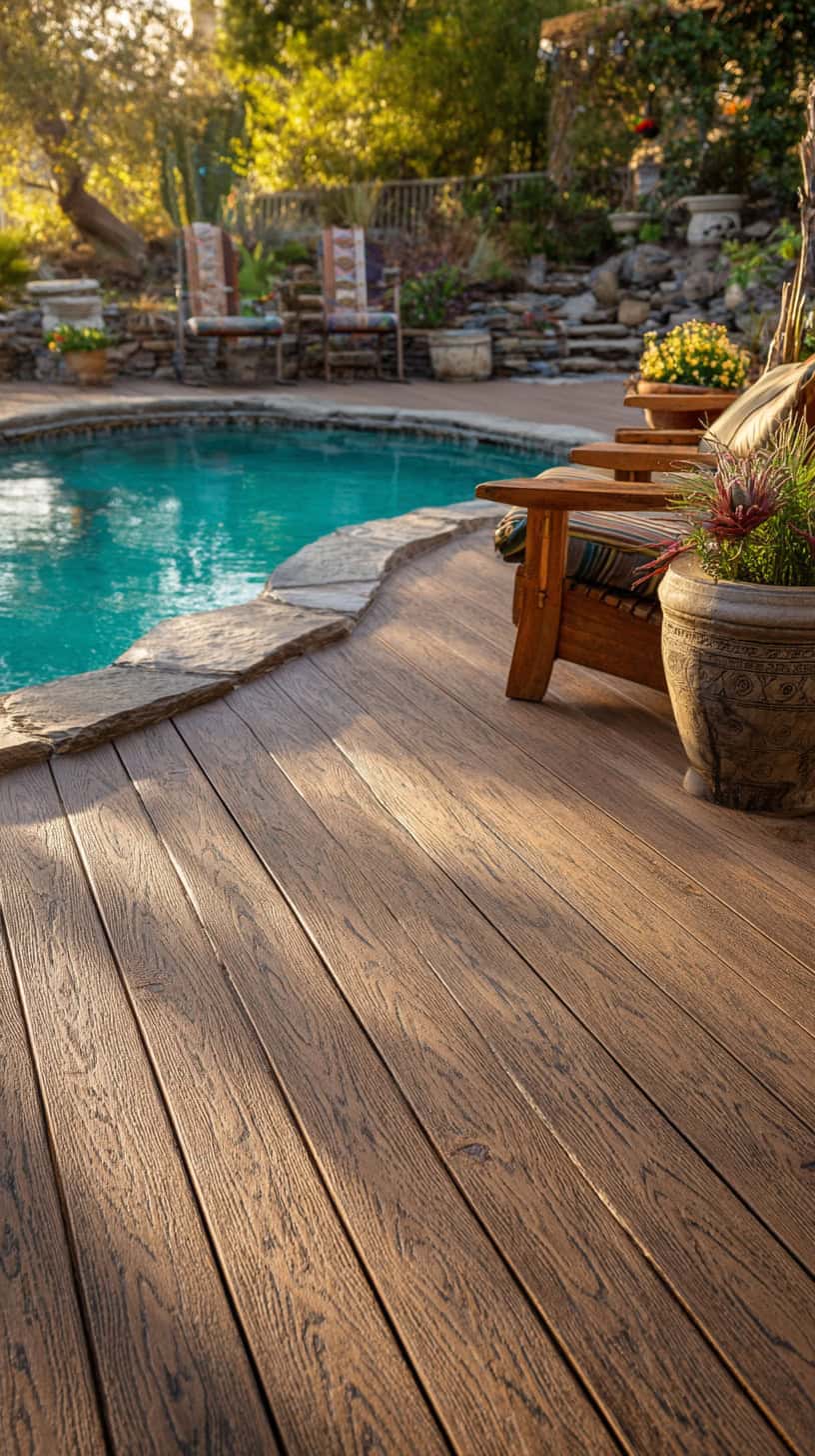 Rustic Pool Decks That Look Beautiful and Hold Up to Family Life - Image 3