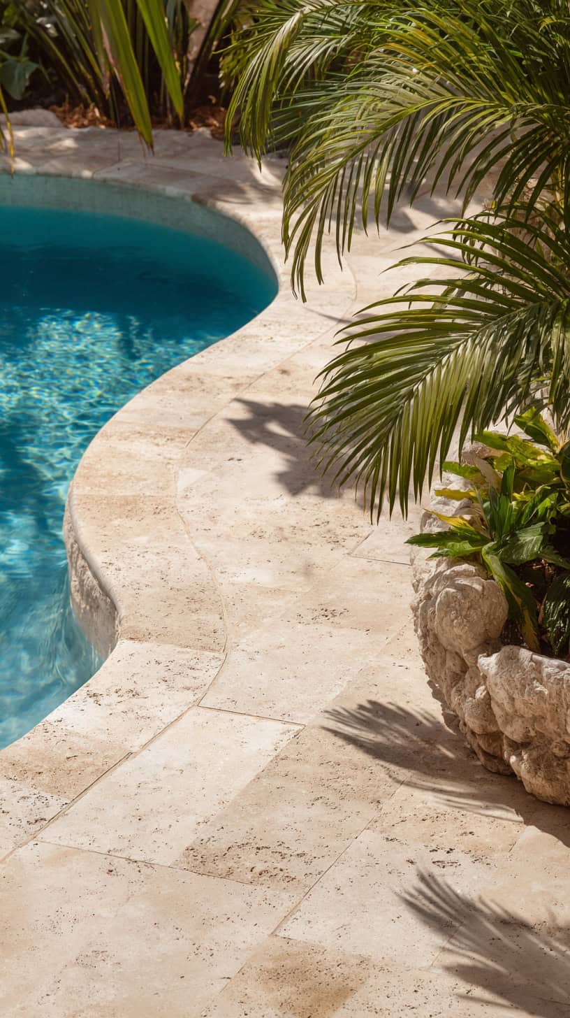 Sand-Colored Pool Deck - Image 1